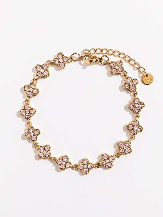 Bracelet Trèfle Rose - Plusieurs couleurs